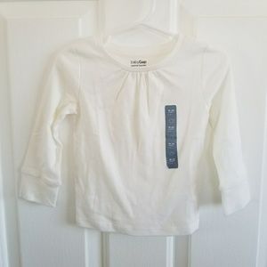 NWT babyGap white long sleeve top